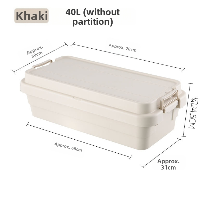 Automobilová skladovacia skrinka, prenosná, viacúčelový organizér s preklopným krytom