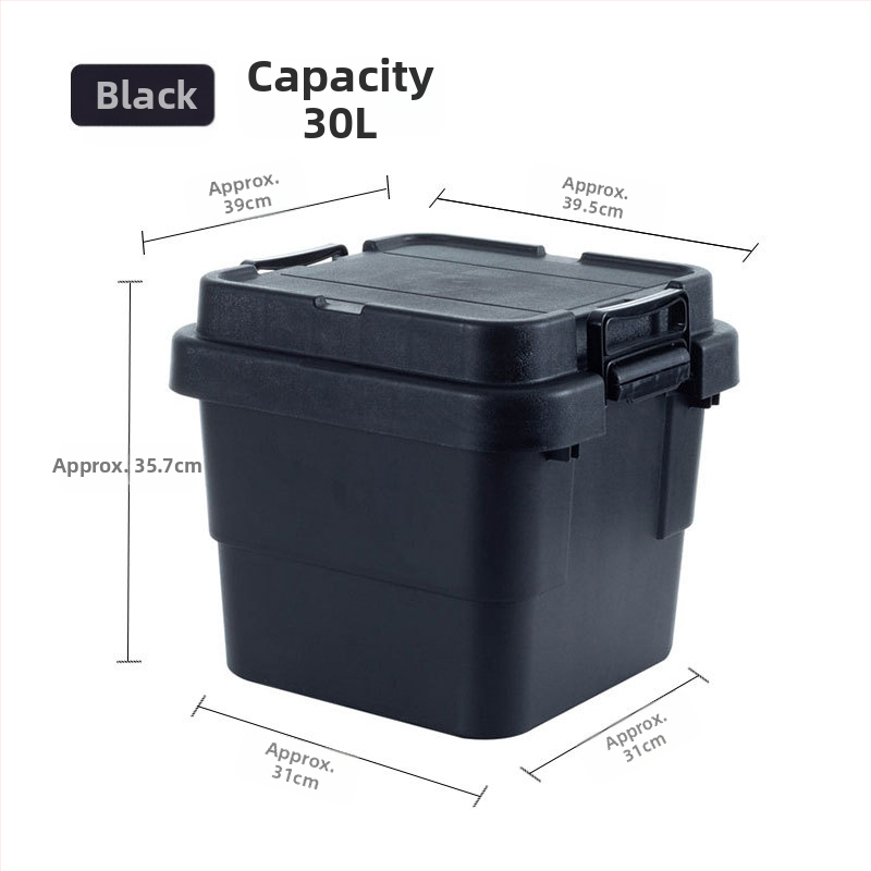 Automobilová skladovacia skrinka, prenosná, viacúčelový organizér s preklopným krytom