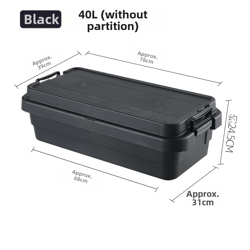 Automobilová skladovacia skrinka, prenosná, viacúčelový organizér s preklopným krytom