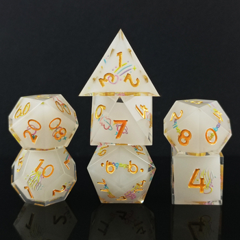 Meduze motiv D&D kockice od smole, 20-strane, set od 50 komada, prilagodljivo