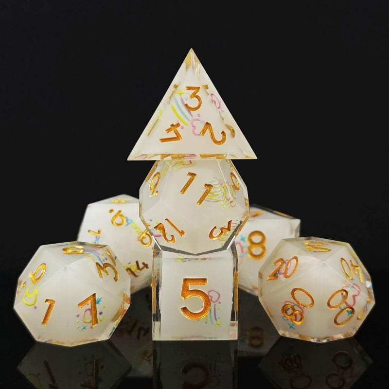 Meduze motiv D&D kockice od smole, 20-strane, set od 50 komada, prilagodljivo