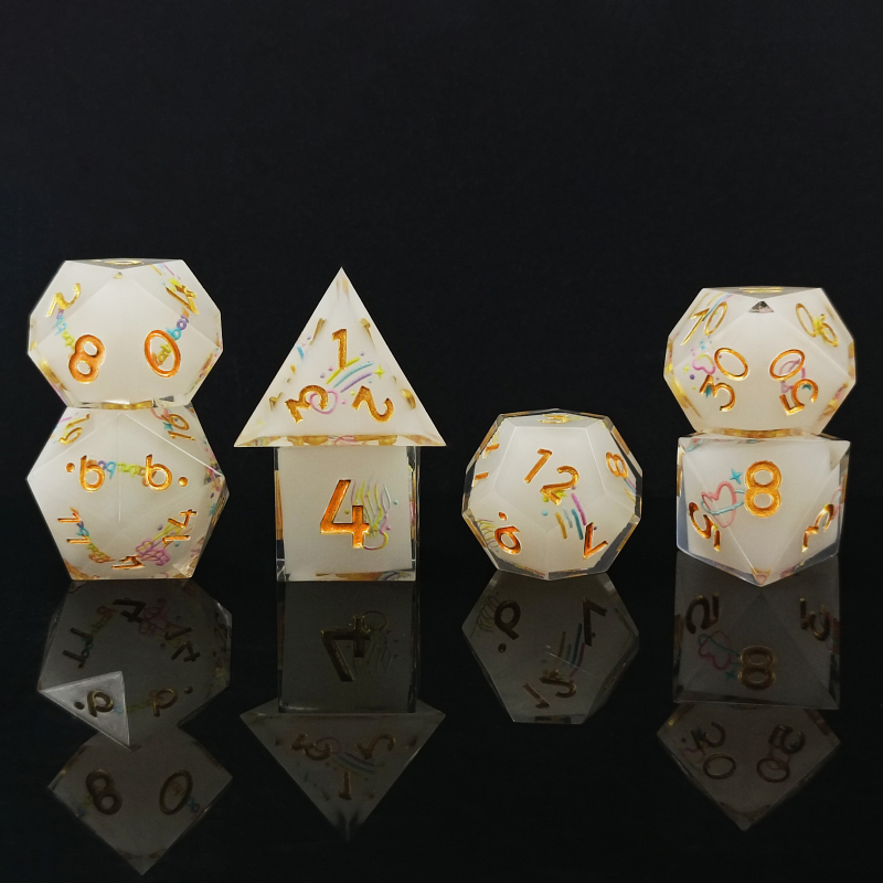 Meduze motiv D&D kockice od smole, 20-strane, set od 50 komada, prilagodljivo