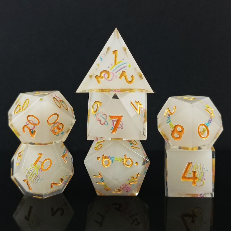 Meduze motiv D&D kockice od smole, 20-strane, set od 50 komada, prilagodljivo