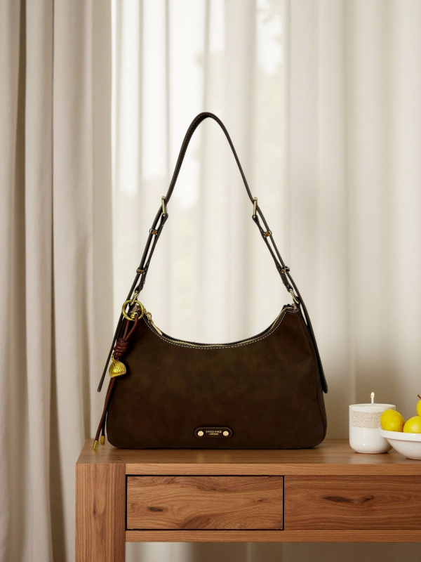 Torba Tote bucket oblika, PU materijal, zatvaranje na zip, unutarnja zip pretinac, jedna naramenica