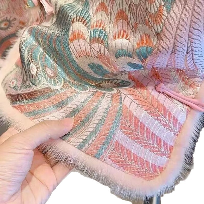 Ženska Chenille vest s polo ovratnikom i zatvaračem na jedan red kopči i kopči
