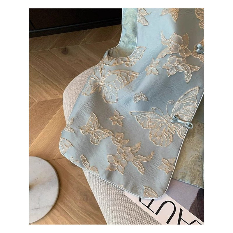 Ženska bezrukavna vest s polo ovratnikom, poliester-elastinska smjesa, elegantan stil, regularna duljina