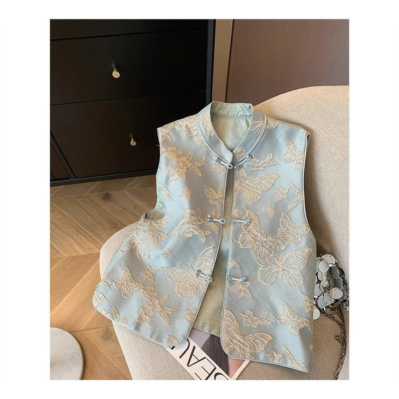 Ženska bezrukavna vest s polo ovratnikom, poliester-elastinska smjesa, elegantan stil, regularna duljina