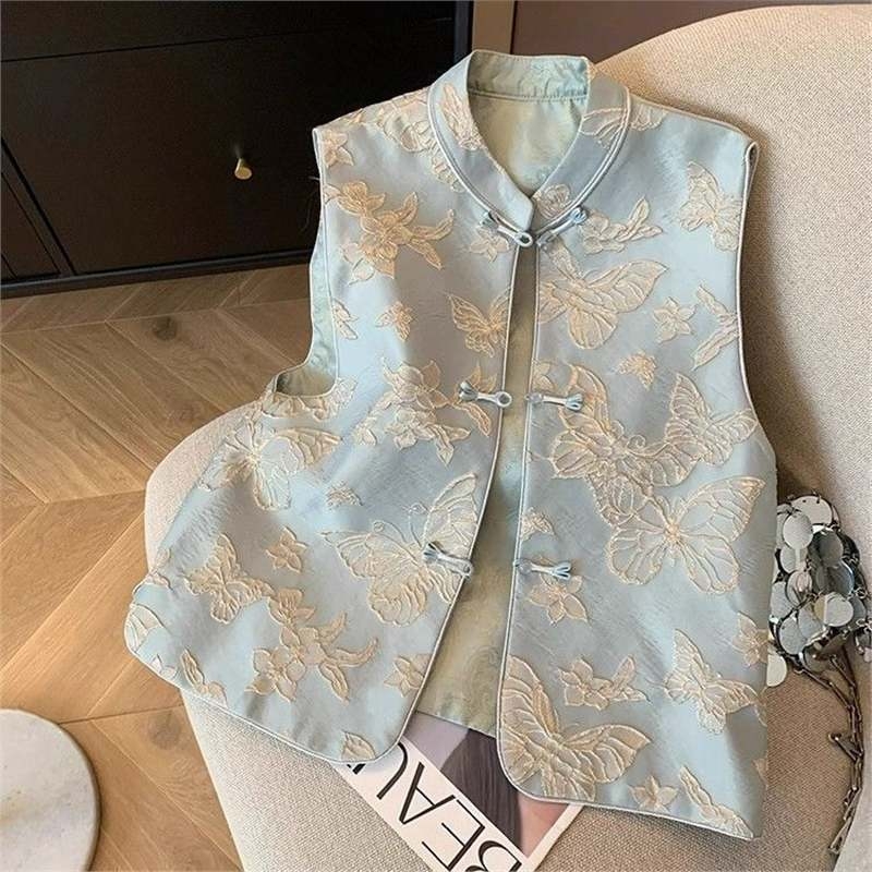 Ženska bezrukavna vest s polo ovratnikom, poliester-elastinska smjesa, elegantan stil, regularna duljina