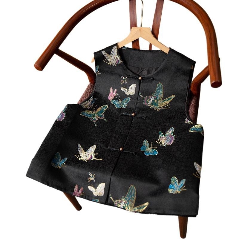 Prsluk s okruglim izrezom, poliester 95%+, uski kroj, jesen 2025, za žene