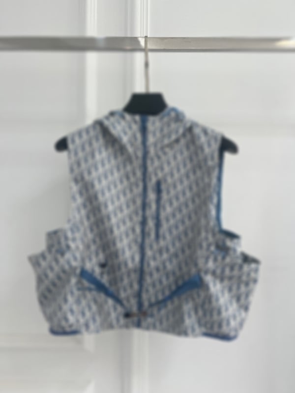 25 Godina Ženski Casual Vesta Top s Jacquardom s Pismima, Kapuljača, Pamuk, 80–90% Pamuka, Zip, Slobodan Kroj