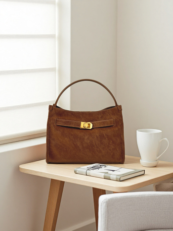 Ciho Knd PU Tote Torba - Horizontalni Kvadratni Oblik, Magnetsko Zatvaranje, Skriveni Džep sa Zipom, Poliester Podstava