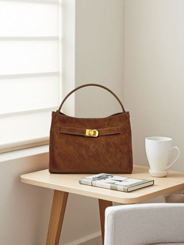 Ciho Knd PU Tote Torba - Horizontalni Kvadratni Oblik, Magnetsko Zatvaranje, Skriveni Džep sa Zipom, Poliester Podstava