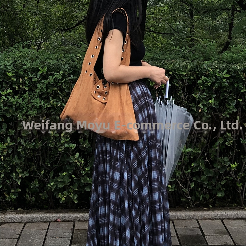 Bubulianpin egyrészes váll-táska velúr mágneses záródással, telefonzseb, pamut bélés, vízszintes téglalap alakú forma