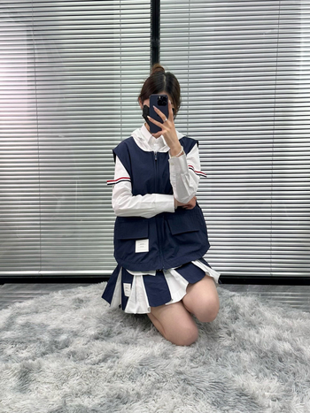 Ženski prsluk sa zipom, V-izrez, blok boja, pamuk, udoban kroj