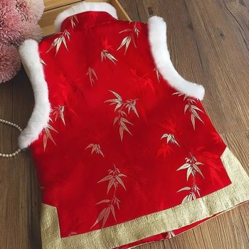 Ženski bezrukavni prsluk sa stojećim ovratnikom, dvostruko kopčanje, PU tkanina, 3D uzorak, zima 2024