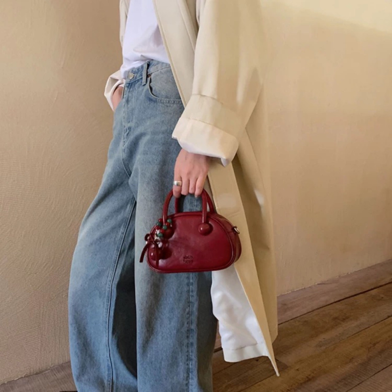 PU kožna torbica za ramena u street stilu, školjkasti oblik, zatvaranje na zip, poliester podstava, unutarnja ID džep i laminirani džep sa zatvaranjem, 3D konstrukcija