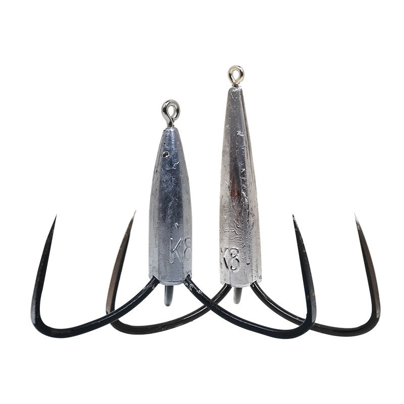 Blade Anchor Hook, Hand-Ground Edge, Non-Barbed, Three-Hook Design