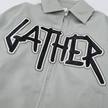 PU kožna jakna u rock stilu, ovratnik, zatvarač, široki kroj - Jesen 2025