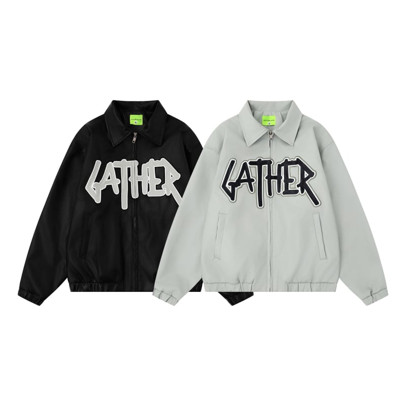 PU kožna jakna u rock stilu, ovratnik, zatvarač, široki kroj - Jesen 2025