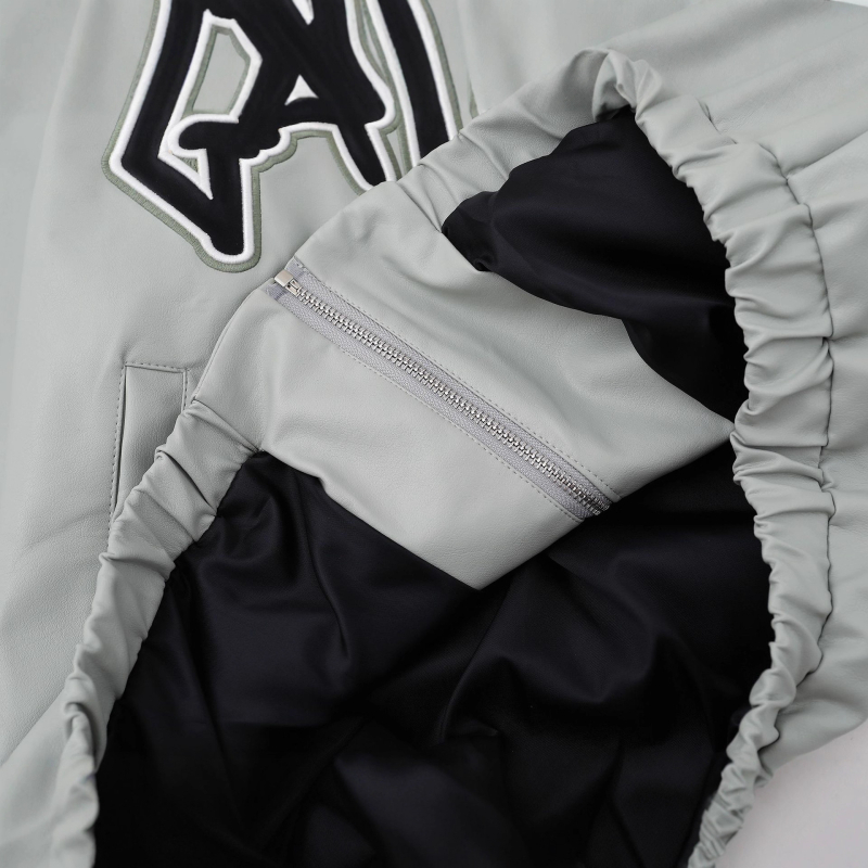 PU kožna jakna u rock stilu, ovratnik, zatvarač, široki kroj - Jesen 2025