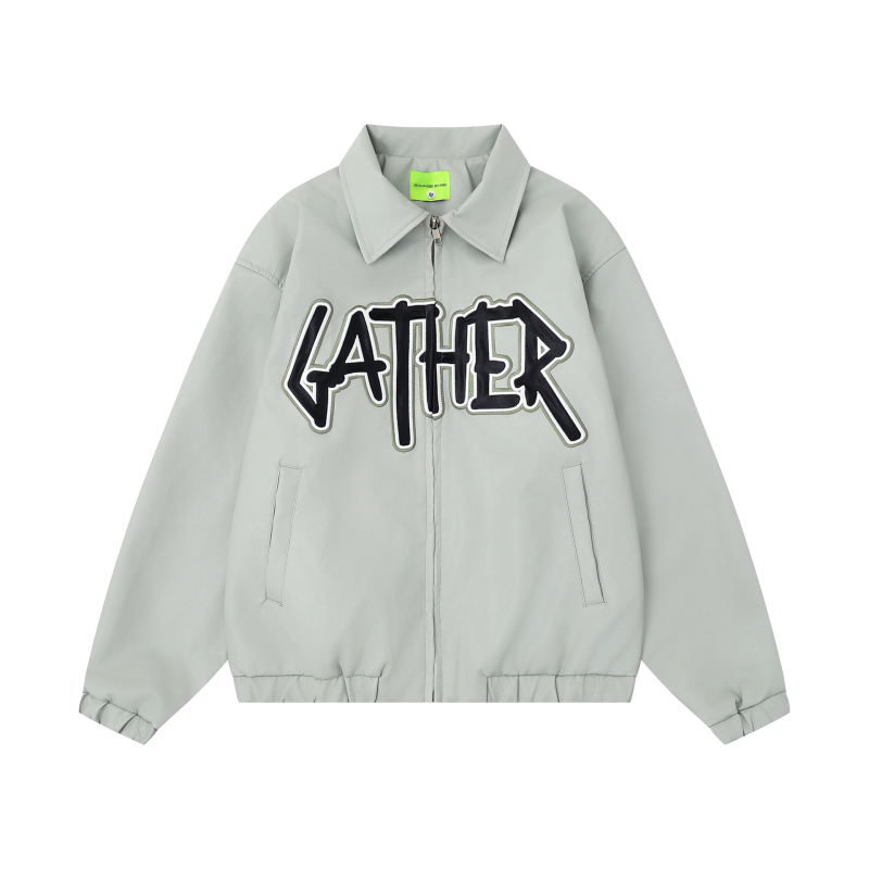 PU kožna jakna u rock stilu, ovratnik, zatvarač, široki kroj - Jesen 2025