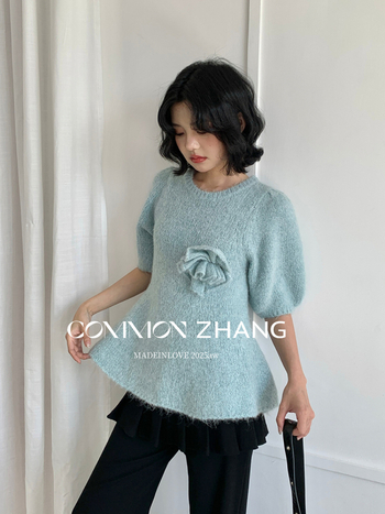 Džemper od vune s kapuljom, strukiran kroj, 3/4 rukavi, teksturirani pleteni džemper, srednje debljine