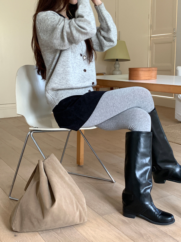 Korejskog stila kardigan pulover, akrilno vlakno, ovratnik s reverom, dugi rukavi, kopčanje sprijeda