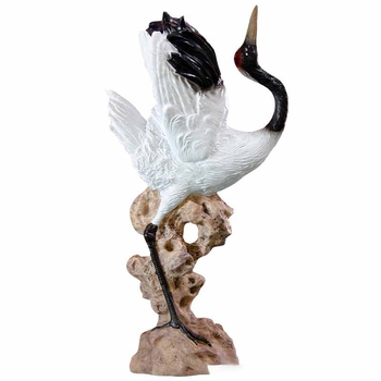Аквариумна декоративна фигура с крани, смола, карикатурен стил, за воден ландшафт