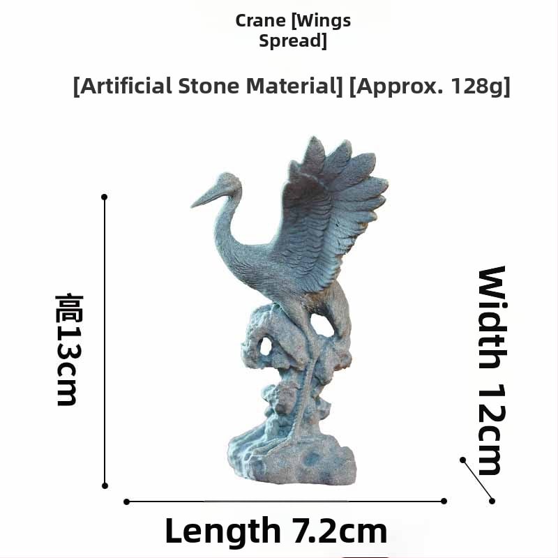 Аквариумна декоративна фигура с крани, смола, карикатурен стил, за воден ландшафт