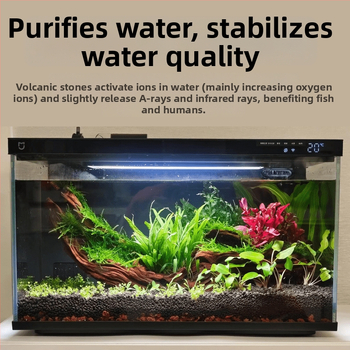 Kamen za ukrašavanje akvarija s vulkanskim kamenom, keramički pijesak bez pranja, kamen za hidroponsko uzgajanje, dno pijesak, oksigenacija vode