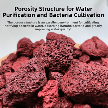 Kamen za ukrašavanje akvarija s vulkanskim kamenom, keramički pijesak bez pranja, kamen za hidroponsko uzgajanje, dno pijesak, oksigenacija vode