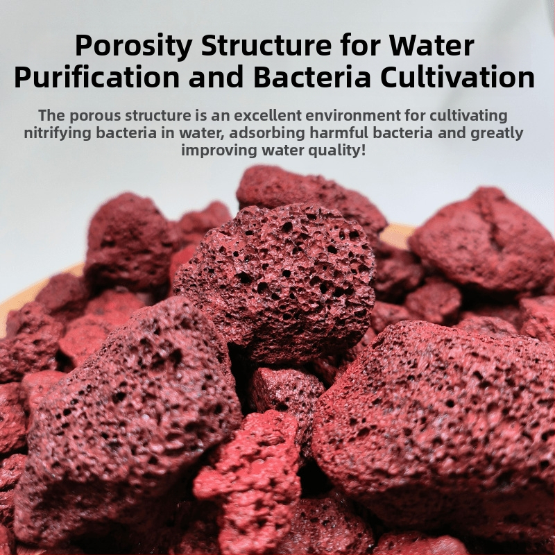 Kamen za ukrašavanje akvarija s vulkanskim kamenom, keramički pijesak bez pranja, kamen za hidroponsko uzgajanje, dno pijesak, oksigenacija vode