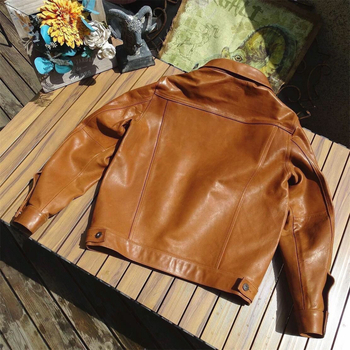 Férfi bőrdzseki, valódi báránybőr, ultra rövid hossz, rever, egy soros záródás, testhez álló fazon