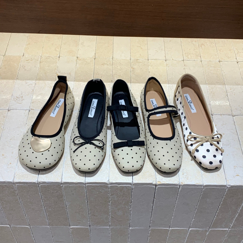 Francuskog stila ravne Mary Jane cipele s mašnom, okrugli vrh, niski potpetica, mrežasti gornji dio