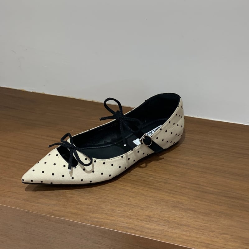 Francuskog stila ravne Mary Jane cipele s mašnom, okrugli vrh, niski potpetica, mrežasti gornji dio