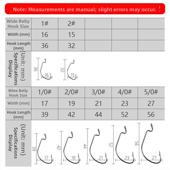 Vertical Star Crank Hook No. 3, Barbed, tengerészeti horgászatra hajón