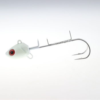 Hyderon ólomból készült horog, kettős kampóval, mesterséges/bionikus csalival — horog száma gramm súly alapján