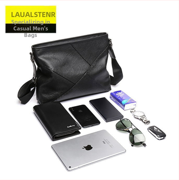 Muška crossbody torba od kože vrhunskog sloja, gradski minimalistički stil, otporna na habanje, podstava od poliestera-bavlne, model 1802