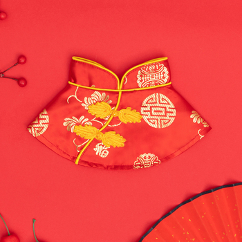 Transformacijski kostim za kućne ljubimce – kineskog stila ogrtač, materijal: platno, pogodan za mačke i pse