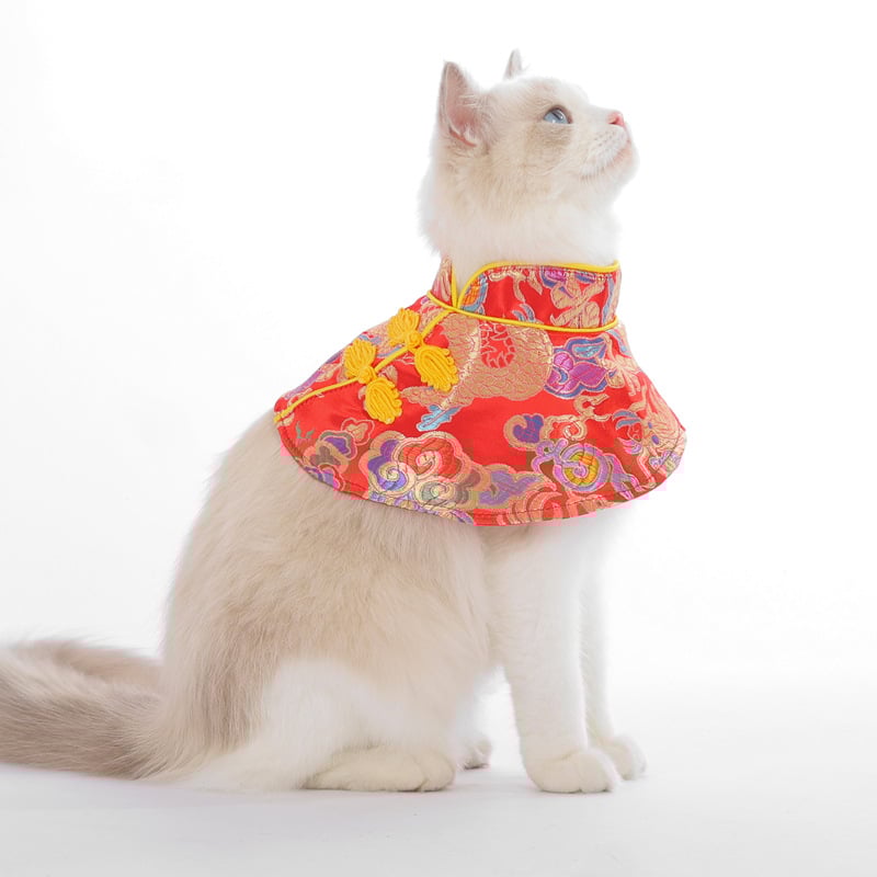 Transformacijski kostim za kućne ljubimce – kineskog stila ogrtač, materijal: platno, pogodan za mačke i pse