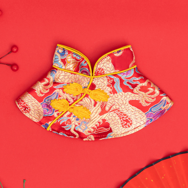 Transformacijski kostim za kućne ljubimce – kineskog stila ogrtač, materijal: platno, pogodan za mačke i pse