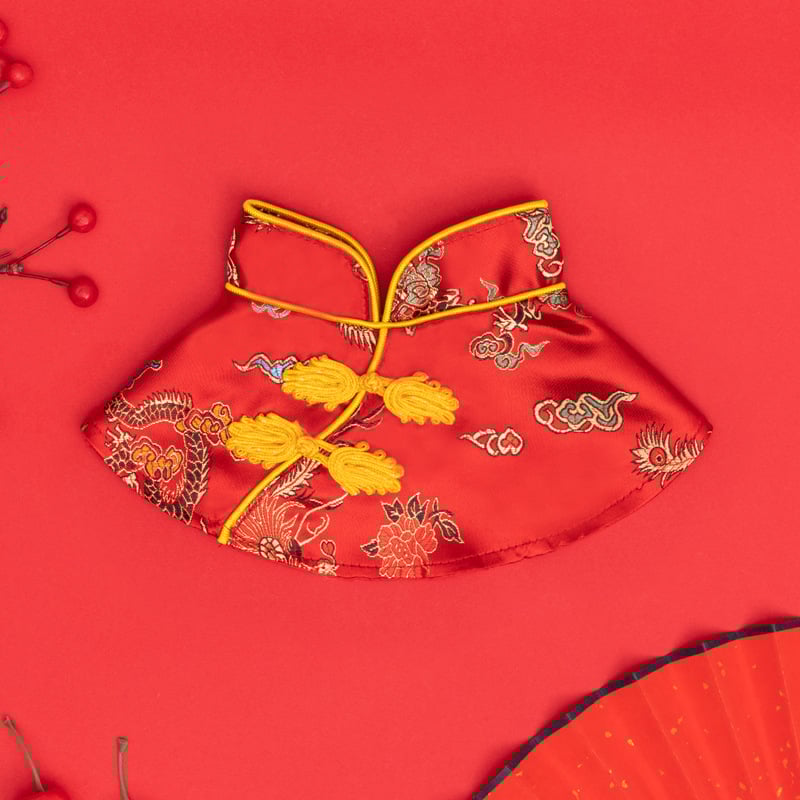 Transformacijski kostim za kućne ljubimce – kineskog stila ogrtač, materijal: platno, pogodan za mačke i pse