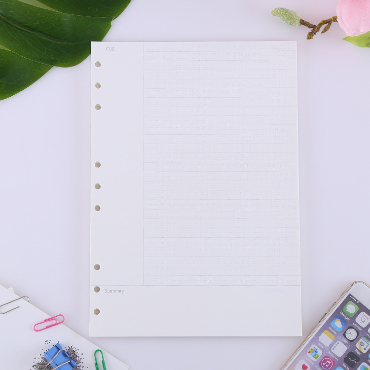 Zamjenski jezgr dnevnika s 9 rupa, HQ1431, 45 listova, otisak logotipa