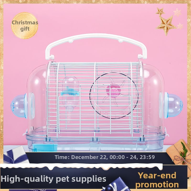 Cușcă pentru hamster - stil japonez portabil, vilă din plastic, brand Pet Boer, origine Taizhou Zhejiang, pentru toate sezoanele