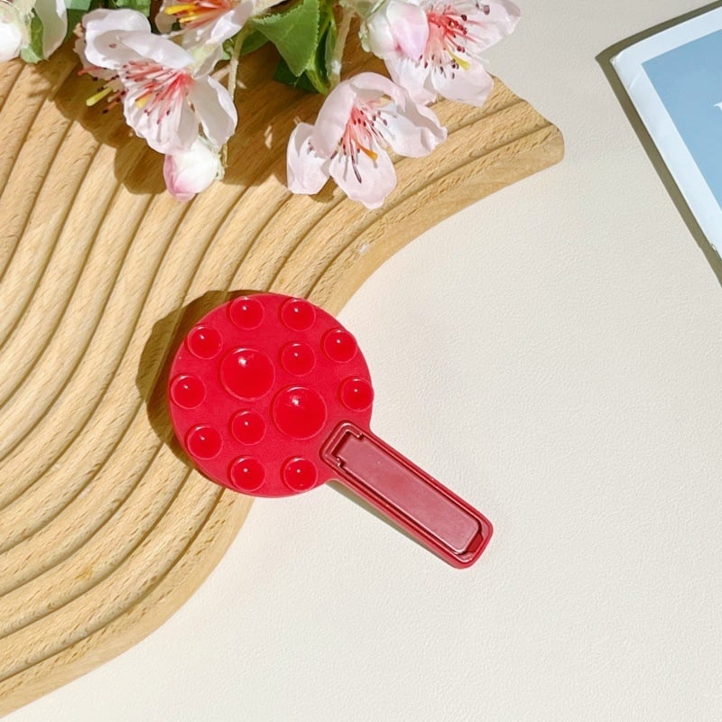 Silikonski držač za mobitel s vakuum privjeskom, sklopiva univerzalna podrška, crtić stil