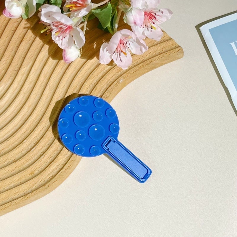 Silikonski držač za mobitel s vakuum privjeskom, sklopiva univerzalna podrška, crtić stil