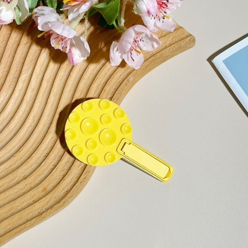 Silikonski držač za mobitel s vakuum privjeskom, sklopiva univerzalna podrška, crtić stil