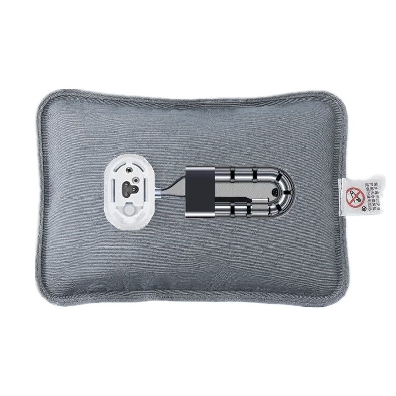 Επαναφορτιζόμενο μπουκάλι ζεστού νερού, ανθεκτικό στις εκρήξεις, με βελούδινο εξωτερικό για θέρμανση χεριών και κοιλιάς, φλανελ ύφασμα