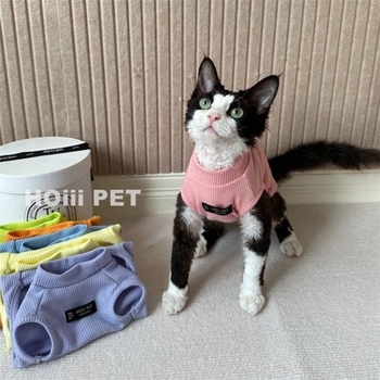 Mačji prsluk Zimska Toplina Waffle Velvet Ležerni Stil