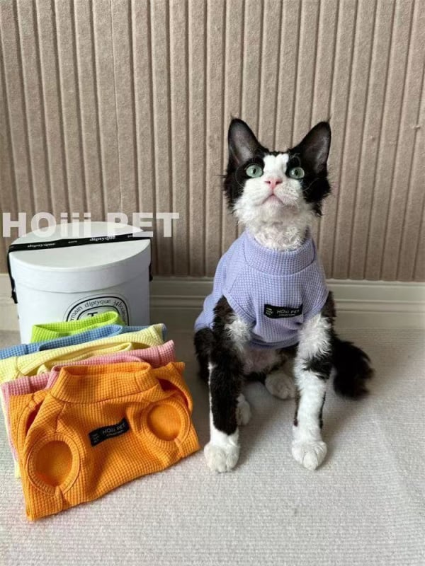 Mačji prsluk Zimska Toplina Waffle Velvet Ležerni Stil